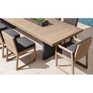 Nouveauté : Ensemble de mobilier de jardin de luxe en bois pour restaurant, chaise de salle à manger en teck pour terrasse extérieure - Product Image 4