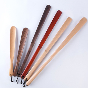 プセルライフ カスタムロゴ ブナ材 木製靴べら ロングハンドル クラシックスタイル 木工品 ギフト - Product Image 2