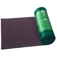 Tapis de frappe de golf portable, équipement d'entraînement de golf, tapis de putting avec surface en velours et base en caoutchouc écologique antidérapante