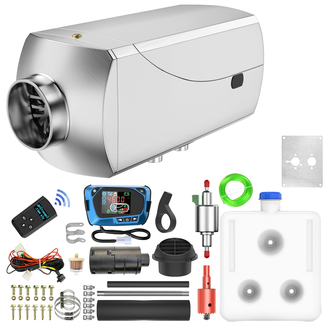 12V 8KW Diesel Aluminum Alloy Cabin Heater with New Thermostat for Air Conditioner Systems and Parking Use
