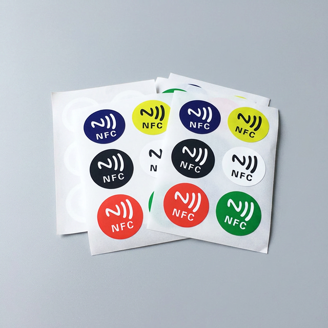 Fast Delivery 13.56MHz HF NFC Sticker NFC 213 ISO14443A Self Adhesive RFID Label for Retail Shelf Smart Marking
