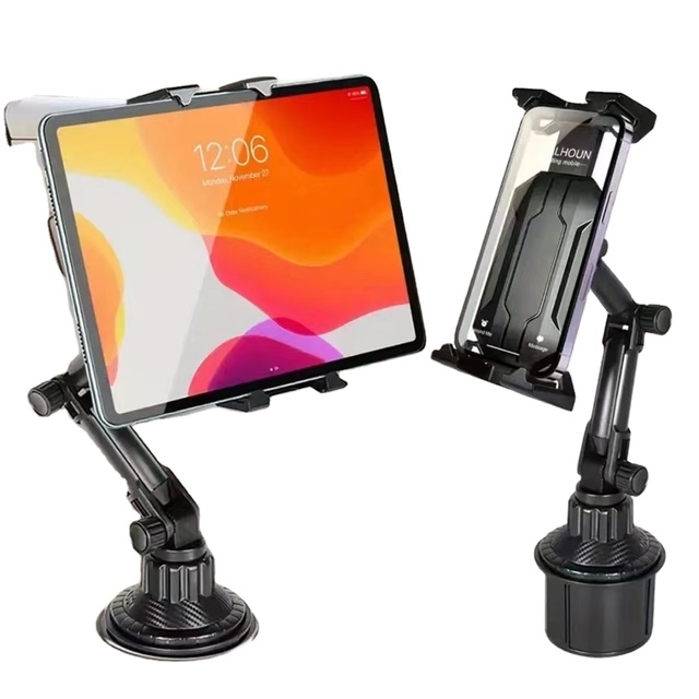 YH3676 Factory Direct Hot Selling Flexible Magnetic Adjustable ABS Dashboard Car Cup Holder Phone Mount Rotating Tablet Stand