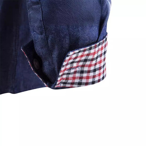 <span class=keywords><strong>Camicia</strong></span> <span class=keywords><strong>di</strong></span> <span class=keywords><strong>Jeans</strong></span> Casual Casual da <span class=keywords><strong>uomo</strong></span> autunnale in cotone con collo alto a maniche lunghe <span class=keywords><strong>Slim</strong></span> <span class=keywords><strong>Fit</strong></span> traspirante <span class=keywords><strong>Slim</strong></span> <span class=keywords><strong>Fit</strong></span> - Product Image 5