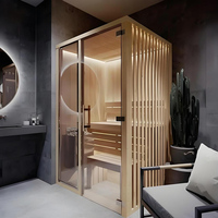 Salle de sauna finlandaise à vapeur, sauna sec en bois pour intérieur, à vendre