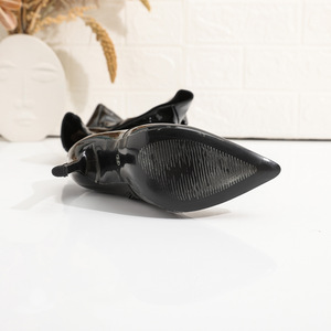 <span class=keywords><strong>Stivali</strong></span> da strada sopra il ginocchio, <span class=keywords><strong>stivali</strong></span> con cerniera alta elasticizzati alla moda da <span class=keywords><strong>donna</strong></span> con <span class=keywords><strong>tacco</strong></span> alto stile classico - Product Image 4