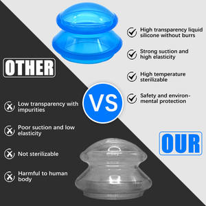 Set bekam terapi 4 ukuran, cangkir pijat China untuk selulit nyeri otot sendi rumah tangga - Product Image 3