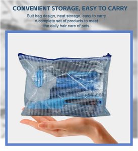 6 in 1 kit per la pulizia degli animali domestici per la pulizia dei peli di cane <span class=keywords><strong>pettine</strong></span> <span class=keywords><strong>a</strong></span> nodo aperto spazzola per massaggi da bagno per cani tagliaunghie - Product Image 3