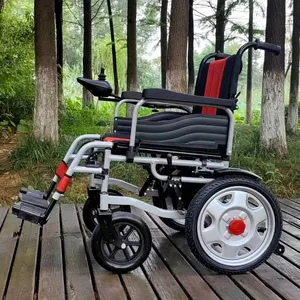 Di alta qualità leggera batteria al litio portatile motorizzata sedia a rotelle pieghevole sedia a rotelle elettrica per persone anziane sedia a rotelle
