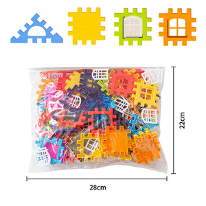 70Pcs Trẻ Em Của DIY Xây Dựng Nhà Khối Bộ Đầy Màu Sắc Xếp Chồng Khối Trò Chơi Câu Đố Giáo Dục Cảm Giác Học Tập Đồ Chơi Cho Trẻ Em - Product Image 2