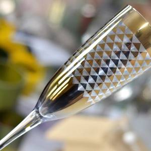 Flûtes à <span class=keywords><strong>champagne</strong></span> en <span class=keywords><strong>cristal</strong></span> élégantes pour mariage, transparentes et dorées, pour fêtes et événements, vente en gros - Product Image 2