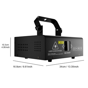 SHEHDS Nuove Tendenze 1W RGB Laser a Scansione con Effetto Pattern, Faro LED <span class=keywords><strong>Par</strong></span> con Corpo <span class=keywords><strong>in</strong></span> Alluminio e Flight Case per Spettacoli di Luci Laser - Product Image 3