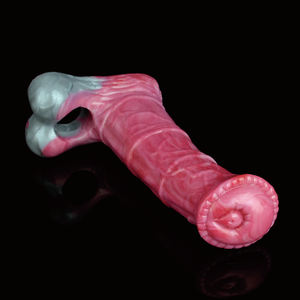 Yocy Nieuw Product 303G Netto Gewicht Bloederig Gekleurde Siliconen Ferghana Paard Mannelijke Haan Mouw Volwassen Seksspeeltje - Product Image 3
