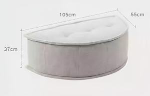 Paket kompresi pabrik furnitur ruang tamu Sofa kain lembut malas kombinasi - Product Image 3