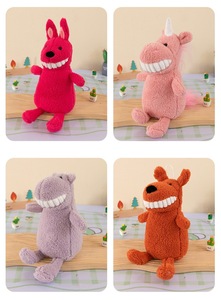 Muñeco de Peluche Sonriente de Cerdo y Dinosaurio con Dientes Grandes, Regalo de Boda, Recuerdo de Fiesta, Lindo Bebé de Dientes <span class=keywords><strong>Locos</strong></span>, Poliéster y Algodón PP - Product Image 6