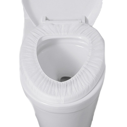 Одноразовое нетканое полипропиленовое покрытие для сиденья унитаза, коврик для сиденья унитаза, подушка против загрязнений с двойной эластичностью для отеля или дома