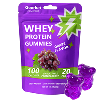Gommes protéinées au saveur personnalisée avec vitamines, sans sucre, riches en protéines, complément nutritionnel essentiel pour le sport et la récupération