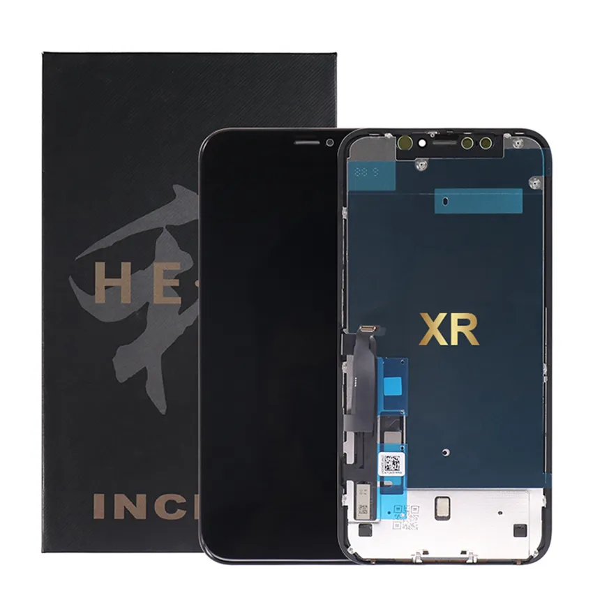 LCD ponsel layar sentuh untuk iPhone 11 X Xr, tampilan pengganti ponsel layar sentuh Xs HE