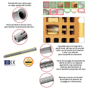 Spina Wolfpack con vite Torx MU-XL 8 x 100 mm. Scatola da 50 pezzi - Product Image 2