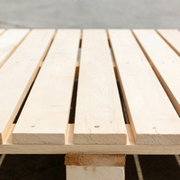 Palettes en bois industrielles Euro à simple face, à haute capacité de charge, économiques, à entrée 4 directions, pour entrepôt, vente directe d'usine