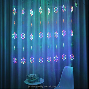 Tenda stella fiocco di neve forma natale LED fata ghirlanda scintillio luci stringa <span class=keywords><strong>balcone</strong></span> festival decorazione ghiacciolo luce a LED - Product Image 5