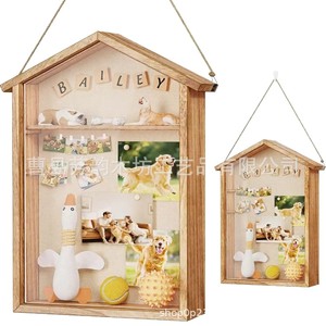 Yoimori <b>Shadow</b> <b>Box</b> 14x11in Wooden Home-Shaped Display Frame For Photos And Keepsakes - Product Image 4