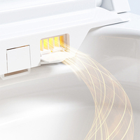 Usine personnalisée pas cher couleur blanche électrique inodoro automatique wc cuvette de toilette salle de bain bidet intelligent toilette intelligente