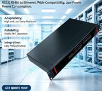 Serveur de ports série de qualité industrielle monté sur rack, 4/8/16 ports en option, convertisseur série vers Ethernet RS232/RS485, TCP/UDP Modbus