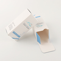 Boîtes cosmétiques personnalisées en papier d'art blanc haut de gamme, écologiques et recyclables, avec poignée, pour soins de la peau, logo UV, pelliculage mat