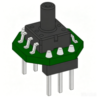 Sensor Tekanan MEMS Absolut/Gauge Piezo-resistif 0.5~4.5V Output Analog Pemasangan Pin Melalui Lubang untuk Gas Udara