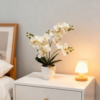 Bunga Artifisial Souvenir Pernikahan Grosir Pot Anggrek Phalaenopsis Bunga Hydrangea Dekorasi Rumah Artifisial