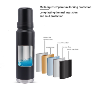 <span class=keywords><strong>Termo</strong></span> <span class=keywords><strong>de</strong></span> <span class=keywords><strong>Acero</strong></span> <span class=keywords><strong>Inoxidable</strong></span> 18/8 <span class=keywords><strong>de</strong></span> Boca Ancha con Aislamiento al Vacío Clásico, Mantiene la Temperatura, con Logotipo Personalizado, 1.9L 1.4L 1L, Botella Verde <span class=keywords><strong>de</strong></span> Viaje - Product Image 3