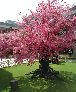 Pohon sakura imitasi besar, dekorasi pohon sakura pernikahan buatan cabang pohon bunga sakura besar tahan api - Product Image 5