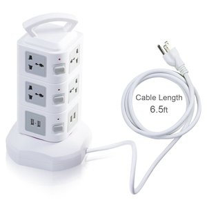 Manufacturer Price 11+2 USB Ports Power Strip 11 Way+2 USB Outlet <strong>Plug</strong> <strong>Extender</strong> with 2 USB Ports Electrical Outlet - Product Image 5