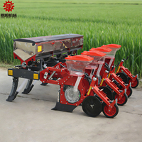 Semoir de fertilisation de maïs à haute efficacité, type suspendu pour terres agricoles, semoir de précision à 4 roues traîné par tracteur pour semis directes de soja