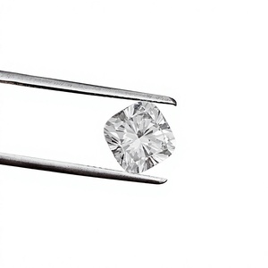 Diamants CVD/HPHT cultivés en laboratoire en vrac pour la fabrication de bijoux, taille coussin, taille brillant modifiée, 1 carat/pièce, couleur DEF blanche, clarté VVS-VS - Product Image 1