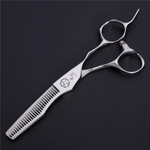 Ciseaux de coiffure personnalisés 62 mm, ciseaux à effiler pour droitiers, en acier inoxydable 440C, pour usage professionnel - Product Image 5