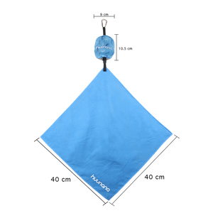 Serviette de sport en microfibre suédée carrée personnalisée en gros avec poche, séchage rapide, pour la plage et la salle de sport - Product Image 2