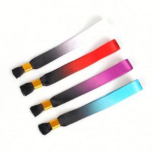 Cheap Custom Luxury Fashion Sport Party Decoration Fabric <b>Bracelets</b> Ticket Wristband - Product Image 4