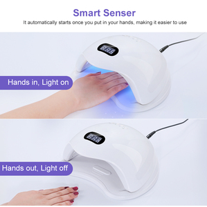Secador de uñas de curado rápido de 72W, lámpara de uñas LED UV solar recargable por USB con sensor inteligente para salón - Product Image 5