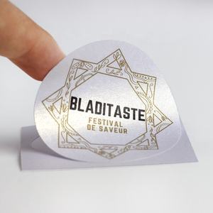 Design personnel personnalisé étiquette de luxe <span class=keywords><strong>perle</strong></span> paillettes autocollants pour bougie parfum cosmétiques boîte d'emballage - Product Image 5