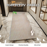 Panneau de décoration murale en feuille de marbre PVC brillant Panneau mural haut brillant pour la décoration intérieure