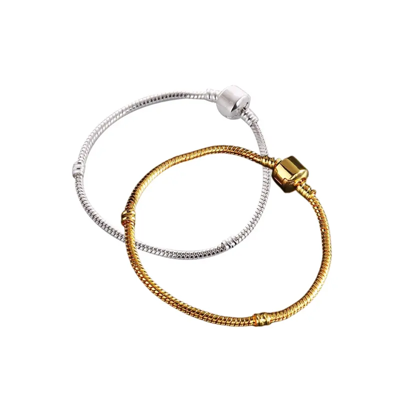 Vente en gros, placage de laiton de haute qualité 24K bracelet de base, les accessoires de bijoux de bricolage sont utilisés pour les bracelets de bijoux