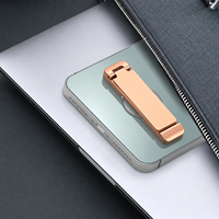 Support de téléphone universel pliable, adhésif, en alliage de zinc, support réglable portable pour smartphone, support de bureau