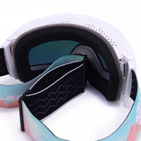 Masque de ski photochromique avec monture en TPU, anti-buée, pour snowboard, lentille magnétique, sangle élastique, unisexe