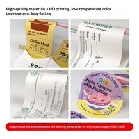 Op maat gemaakte, lage temperatuur-bestendige kleeflabels, vriesbestendige stickers voor verse producten, koudeketenlogistiek, waterdicht, vrieskoudebestendig.