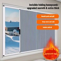 Stores occultants 100% occultants, combinaison de moustiquaire en nid d'abeille, rideaux plissés en maille pour portes et fenêtres