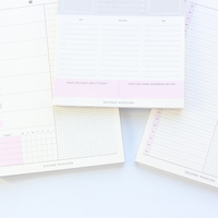 Organizador de tiempo de oficina y escuela, libreta de notas, papelería, fina