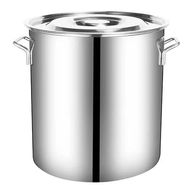 Grosir disesuaikan komersial makanan kelas besar baja nirkarat panci masak katering SUP & stok Pot untuk restoran Hotel