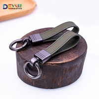 Porte-clés en cuir véritable de luxe, gaufrés et estampés à chaud, personnalisés, prix de gros direct usine, vente en gros