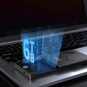 2.5 inch bên ngoài ổ cứng bao vây SATA3 để Loại C HDD bao vây với xây dựng trong cáp bên ngoài trường hợp - Product Image 5